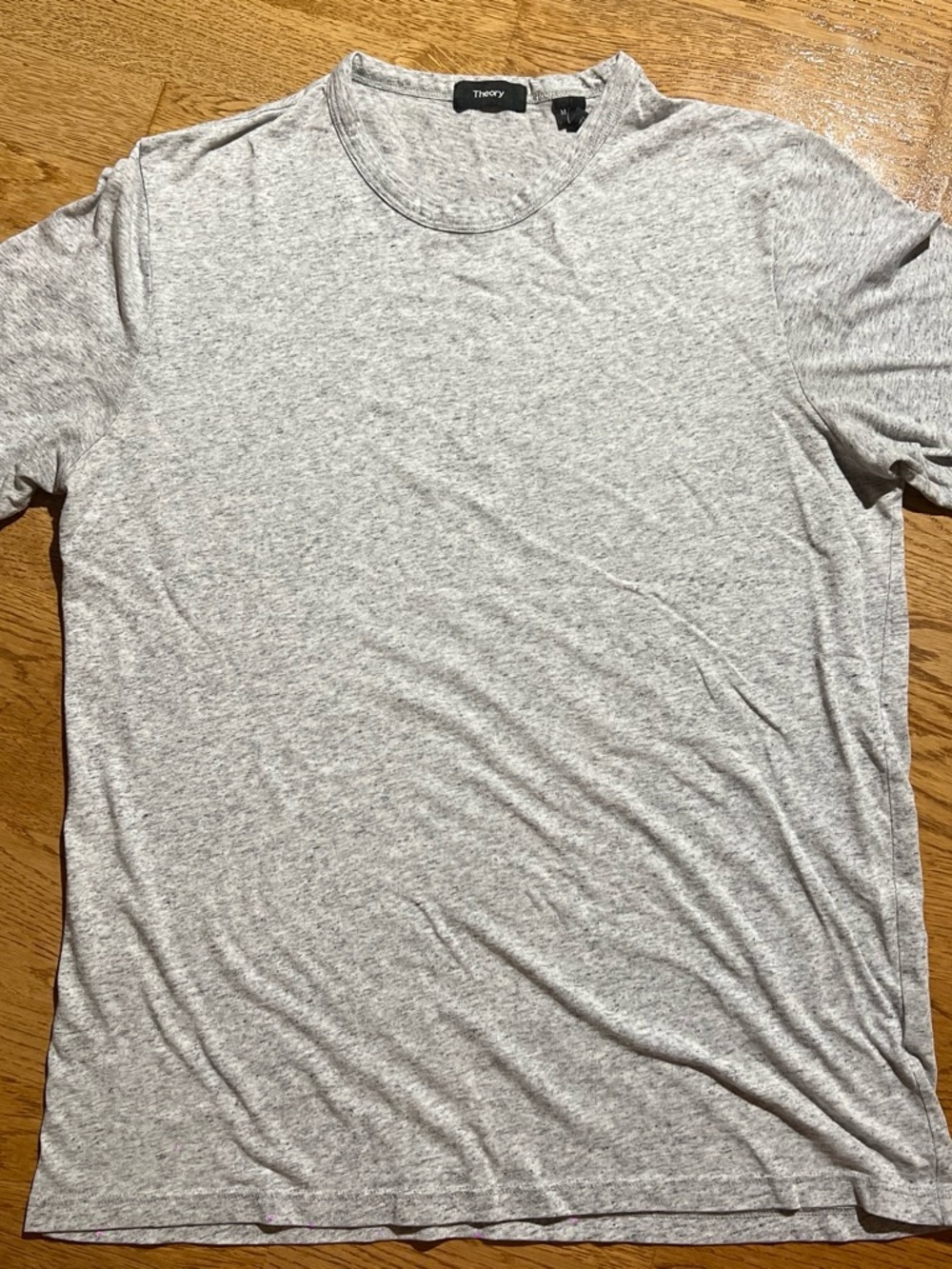 Theory Men’s Light Blue and Heather Gray Crewneck Tees - Picture 5 of 5